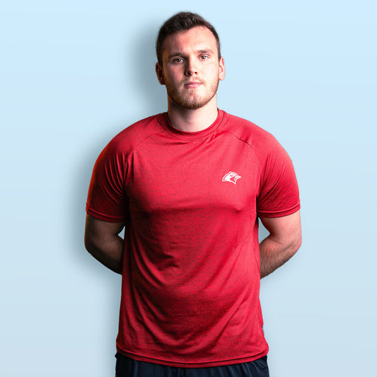 Red Performance Essential Workout Tee